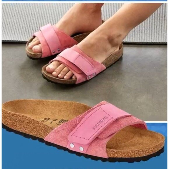 Birkenstock Oita Suede Sandals Kyoto Candy Pink Barbie Pinkcore EU 36 US 5- 5.5 - Picture 1 of 13